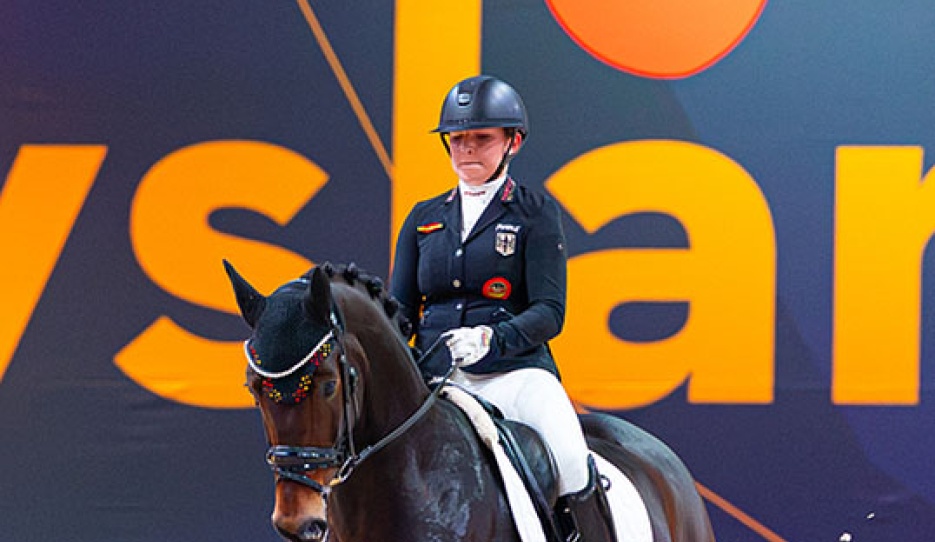 Lilli von Helldorff and Furst Rico at the 2026 CDI Leeuwarden :: Photo © Digishots