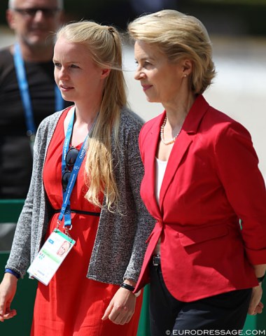 Horse loving Ursula von der Leyen, Germany's Minister of Defence since 2013, with her daughter Johanna