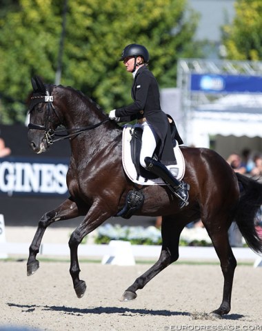 German Alexandra Sessler on the Hanoverian gelding Sir Max (by St Moritz Junior x Del Piero) landed 8th place with 77.321%
