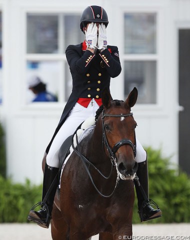 Charlotte Dujardin baffled with the performance the mare Mount St. John Freestyle gave
