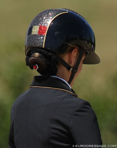 Belgian bling on a helmet