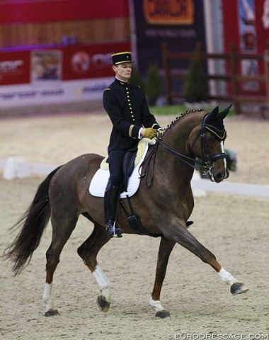 Cadre Noir rider Guillaume Lundy on Tempo (by Brentano II x Donnerhall)