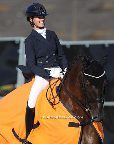 Maria Bauer on Eye Catcher with the winner's smile