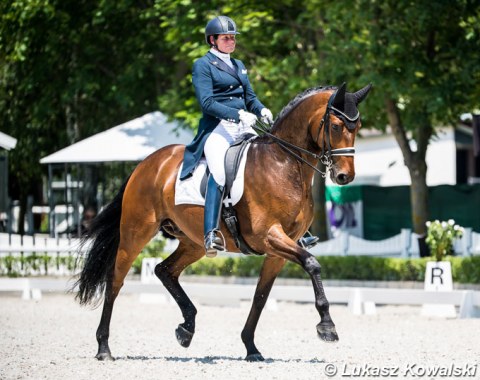 Ulla Salzgeber is back after a three year break from international competition. Here riding Liberté