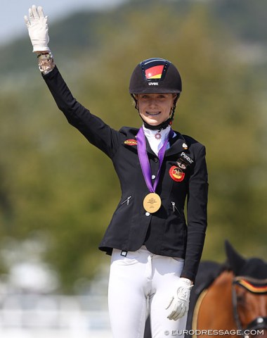 Lucie-Anouk Baumgürtel wins her fifth (!!) individual gold medal at a European pony Championships