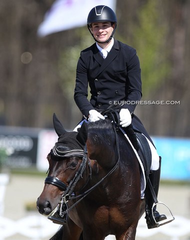 Hungarian Under 25 rider Benedek Pachl now in the senior tour with Donna Friderika (by Don Frederico x Don Rico)
