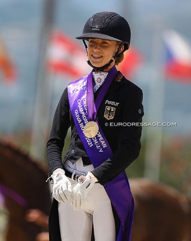 Junior Individual test gold for Lucie-Anouk Baumgurtel