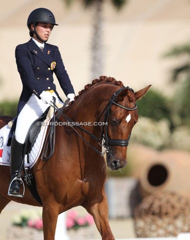 Portuguese Catarina Costa on the Danish Trakehner gelding Kut 'n Move (by Imperio x Le Rouge)