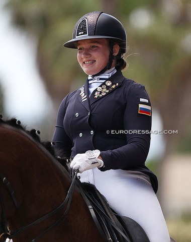 Russian Yulia Gorbacheva is now competing at her 8th European Championships starting on ponies in 2013