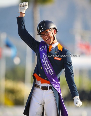 Marten Luiten wins his second Young Rider individual test gold medal