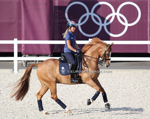 Charlotte Dujardin at her third Olympics. This time not with Mount St. John Freestyle, but her own and Renai Hart's Gio