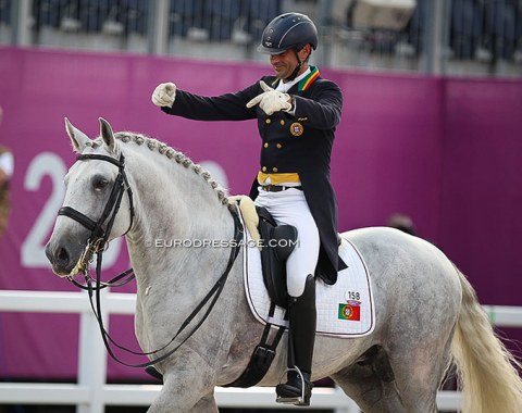 Rodrigo Torres gives credit to his Lusitano stallion Fogoso