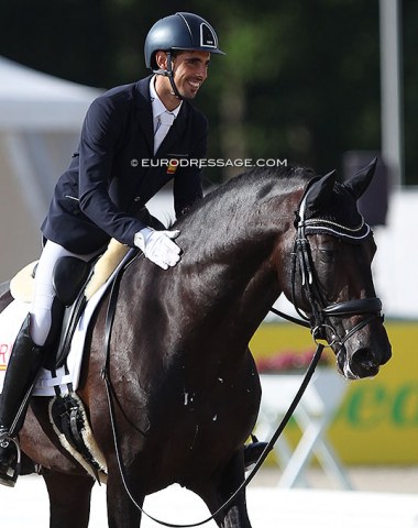 Carlos Bayo Calvo on the Mexican bred PRE stallion Xo Girales MOR (by Pekin MOR x Gaucho MOR)
