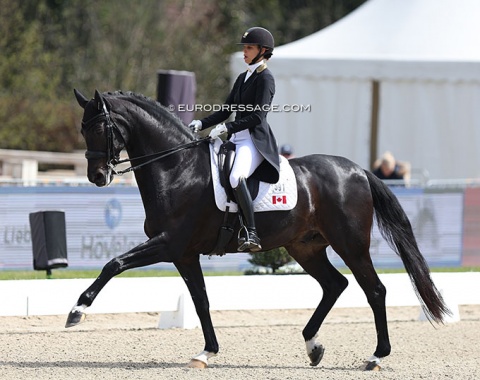 Canadian Naima Moreira Laliberté was coached by Statesman's former rider and owner, Jordi Domingo, in Hagen