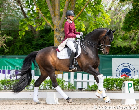 Pony rider Anna Prochazkova has moved on to horses and junior level with Roncevall