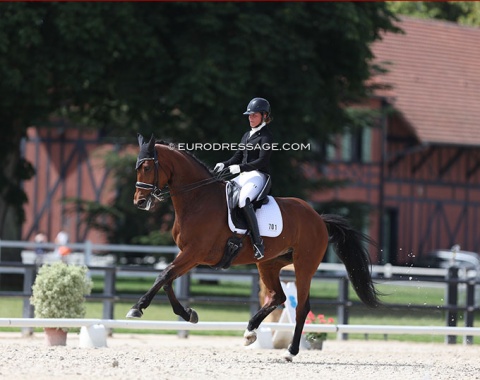 Young rider  Lucie Moreillon on Lady Diamond