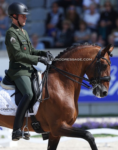 Brazilian Joao Victor Marcari Oliva and Escorial Campline. Two bobbles at the start of their test lowered the score