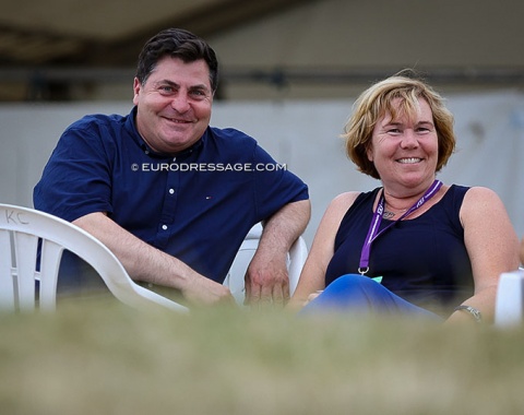 5* judges Raphael Saleh and Maria Colliander in Hartpury but not officiating as judge