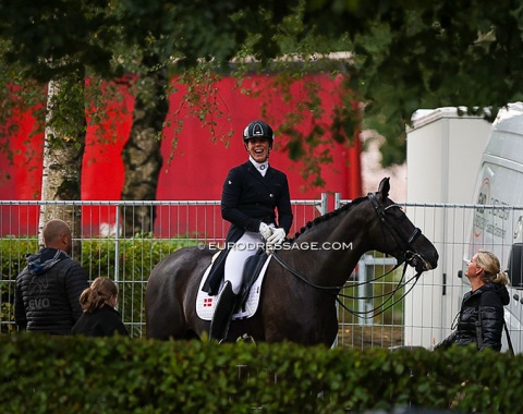 Anne-Marie Hosband on Schubidoo. They were the alternats who replaced the Danish 7-year old team horse Peggy Sue Nexen
