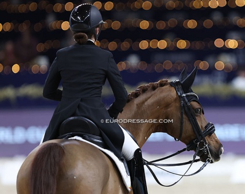 Charlotte Defalque on Botticelli (by Vivaldi x Koss) which took her from juniors to Grand Prix