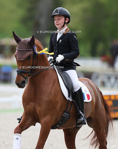 Newcomer French pony rider Thimote Viaud on Dazzling Kid d'Herbord