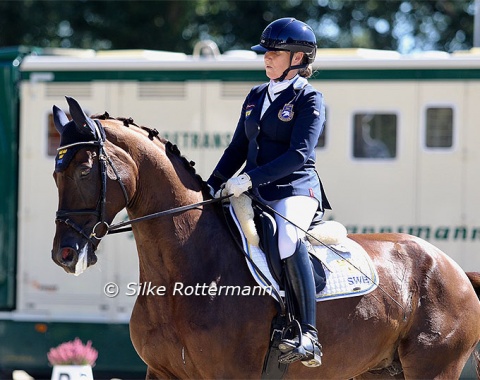Lena Malmström’s gorgeous mare Fabulous Fidelie who also served as friendly horse in between her own competitions.