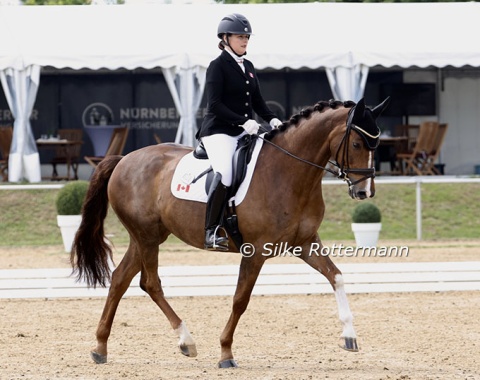 Canadian Roberta Sheffield and the 6-year-old Benecio-offspring Bastille S who is owned by fellow Canadian Ryan Torkkeli