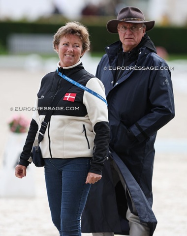 Danish team captain Anne-Mette Binder and team trainer Wolfram Wittig