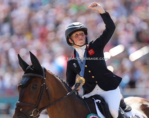 Roz Canter on her home bred Lordships Graffalo
