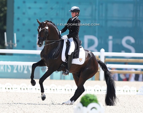 Alisa Glinka became Moldova's first Olympic dressage rider