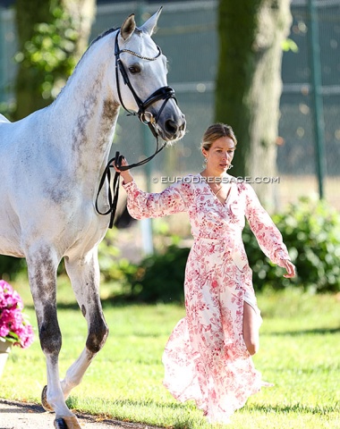 Best dressed at the jog: the Polish team riders. Here Aleksandra Szulc with Breakdance