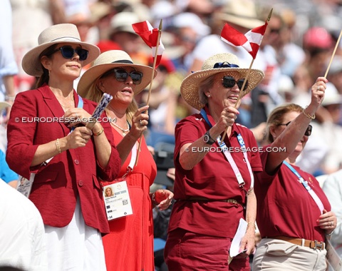 Danish royalty in the house: Queen Mary (left) and HRH Princess Benedikte (right)