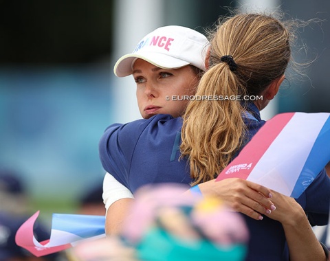 Ayache's wife, Estonian GP rider Grete Puvi, sighs in relief