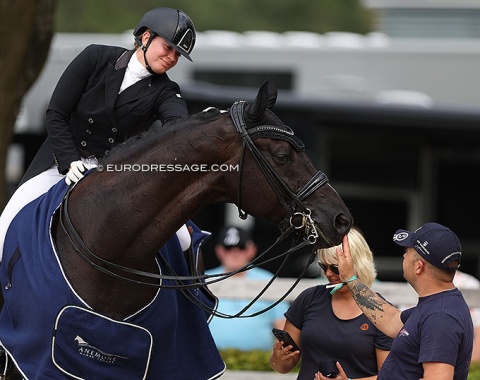 Evelyn Eger's groom pats Global Power