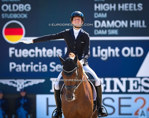Patricia Seddig on her dad's home bred Füchtel's High Light