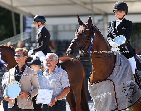 World Champions Charlott Maria Schürmann on Life Time with owner Claude Niedner and breeder Johannes Hesselink