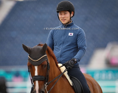Living the dream: Korea Young-Shik Hwang on Delmonte. In the two previous rotations it was Dong Seon Kim claiming Korea's Olympic ticket