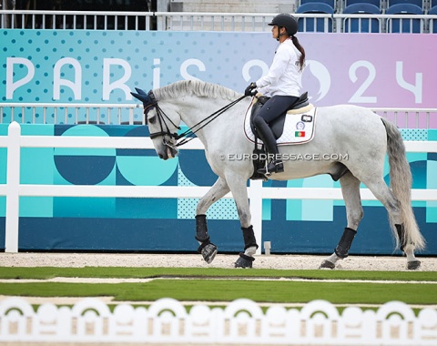 Portuguese Olympic team newcomer Rita Ralao was one of the most exemplary riders when it comes to softness and harmony