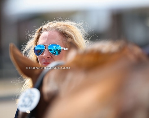 Australia's chef d'equipe Kelly Layne