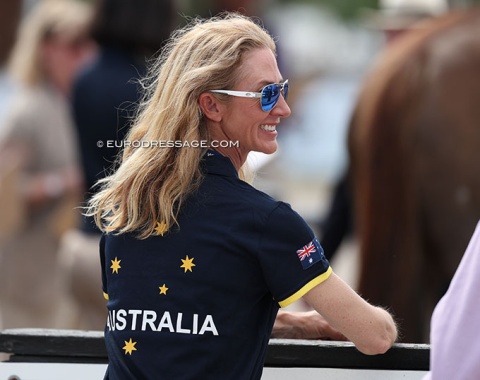 Australian chef d'equipe Kelly Layne who has declared for the USA