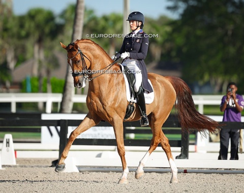 Charlotte Jorst on GPF's S-Express (by Sezuan x Sir Donnerhall)
