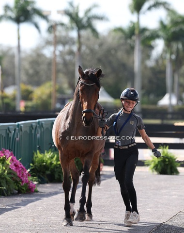 The youngest in the pack: 11-year old Lilly Kasselmann with Charly Brown