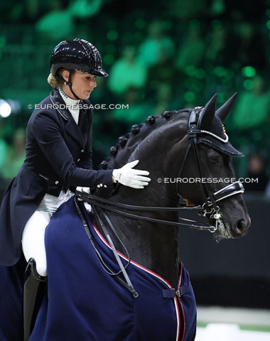Dinja van Liere won the Inter I freestyle on Eric Koele's Mauro 
