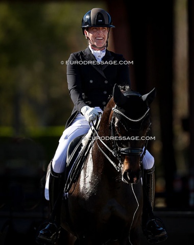 Eliane Cordia-van Reesema on her home-bred Jewel's Quivive (by Sir Weihbach x Ravel)