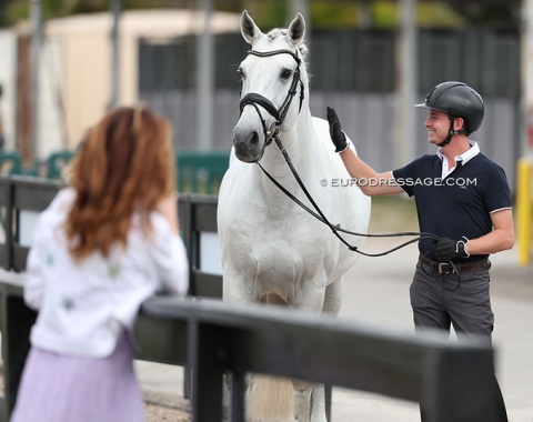 P.J. Rizvi photographing her horse Vanilla Ice, aka Guarana do Sobral