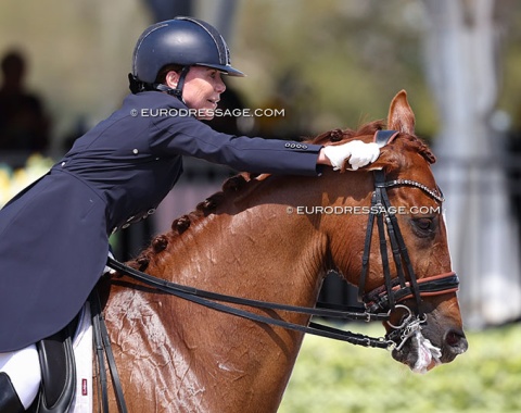Joanne Vaughan on Laurens Vanderbeeken's former ride Gamin van het Waterhof (by Krack C x Lancet) 