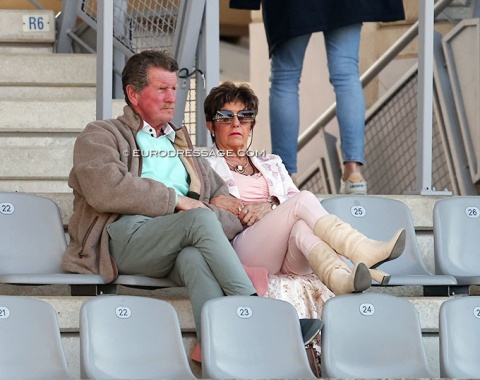 Look who came to watch: Chris Haazen and former Dutch team rider Jeannette Haazen