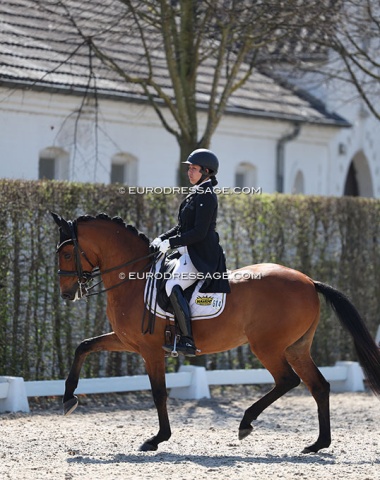 Thailand's Suphakamol Vuntanadit on her new Grand Prix ride, Lusitano Farao da Raio