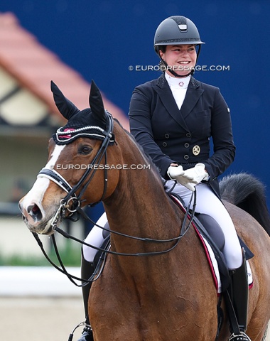 Only three Austrians in Hagen this year. This is Katharina Haas on Let It Be (by Lisarro van de Helle)
