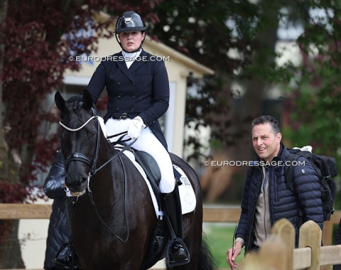 Pia Wahlers and her father, stallion owner Eckhard Wahlers (Secret, Finest).